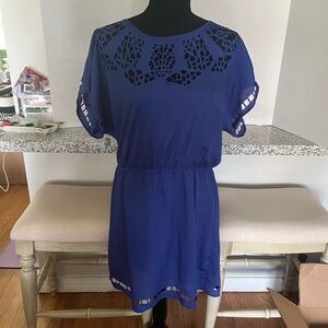The Clothing Company Royal Blue Mini Dress/Blouse